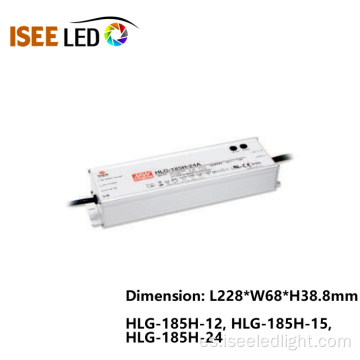 HLG-185 Meanwell 185W Fuente de alimentación impermeable IP65